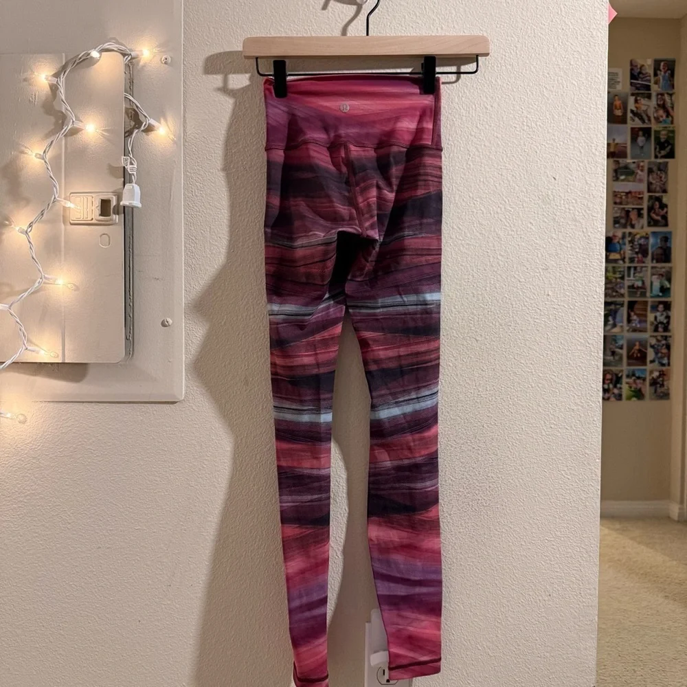 lululemon athletica Pink and Black Leggings - Picture 3 of 8
